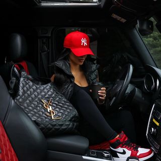 BY-MAXI SHOPPING BAG IN QUILTED LAMBSKIN