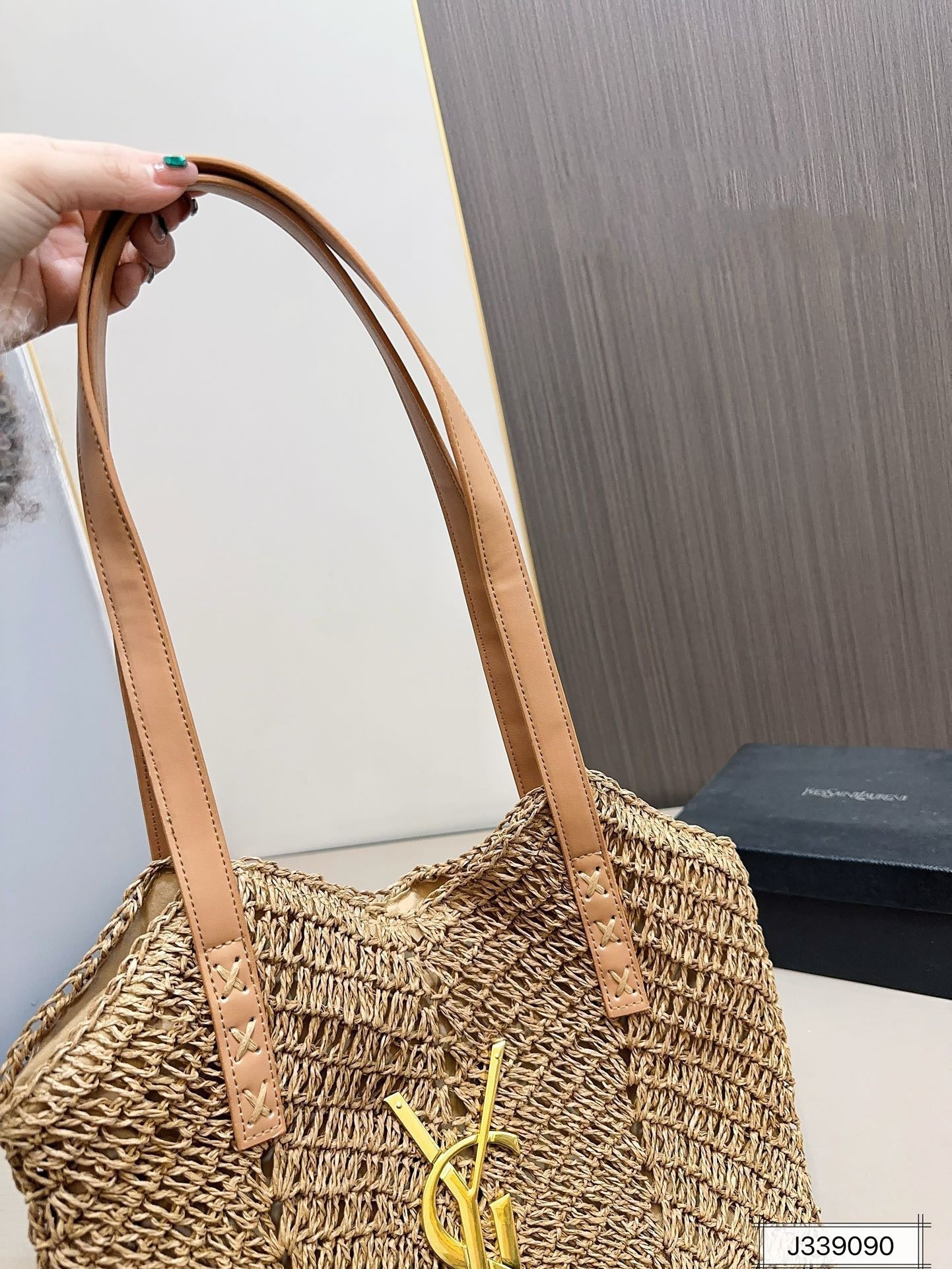 BY- Vacation CasualNO.265424Woven  Bag 35x32cm