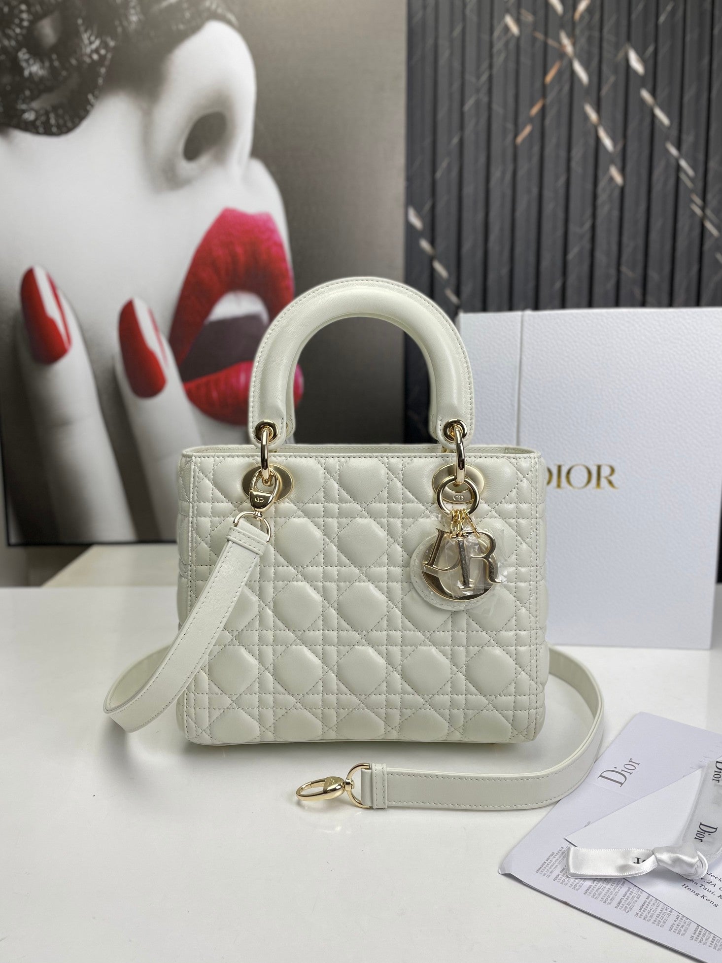 BD- Lady Medium White Bag 24cm