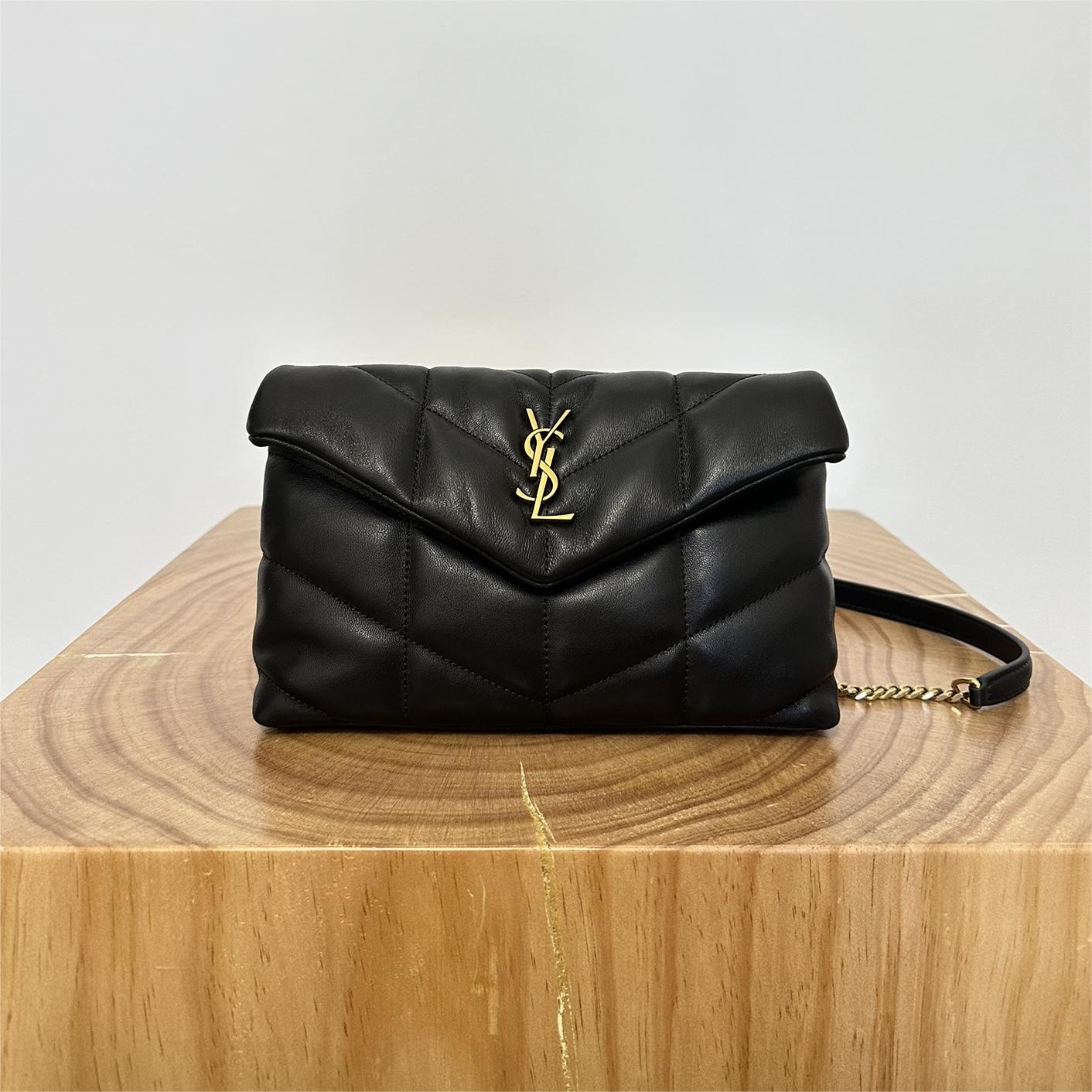 BY- | Puffer Toy Bag In Quilted Lambskin Gold Hardware Size 23x15.5x8.5
