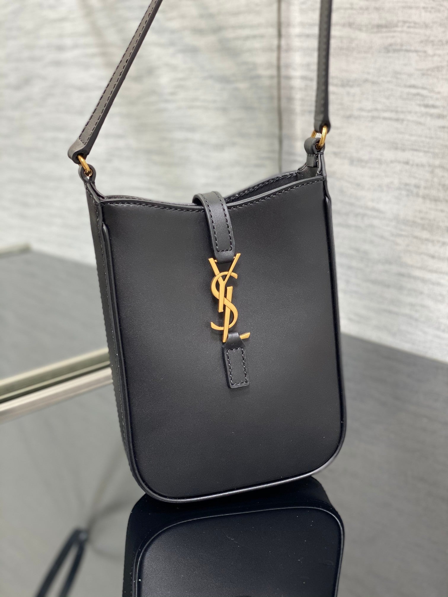 BY-A 7 Mini Black Bag - 13x20x4cm