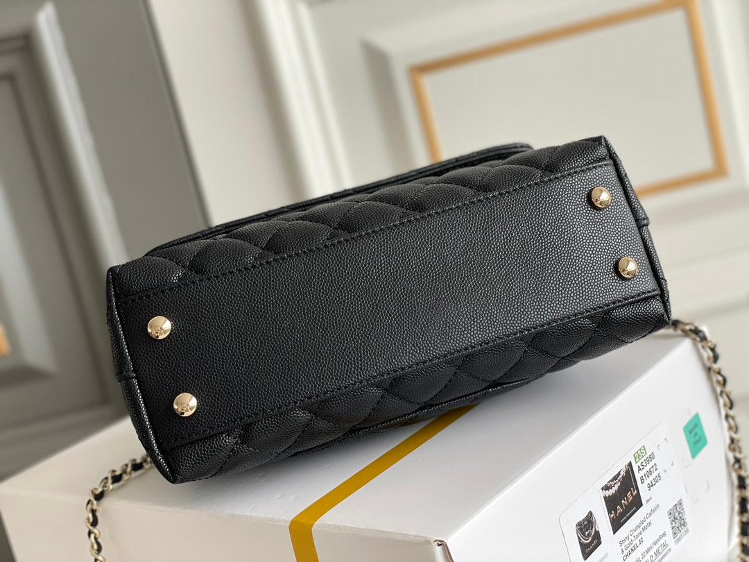 BC-  Handle Black Bag Handle Flap Small/Mini Bag Black - 24x14x10cm