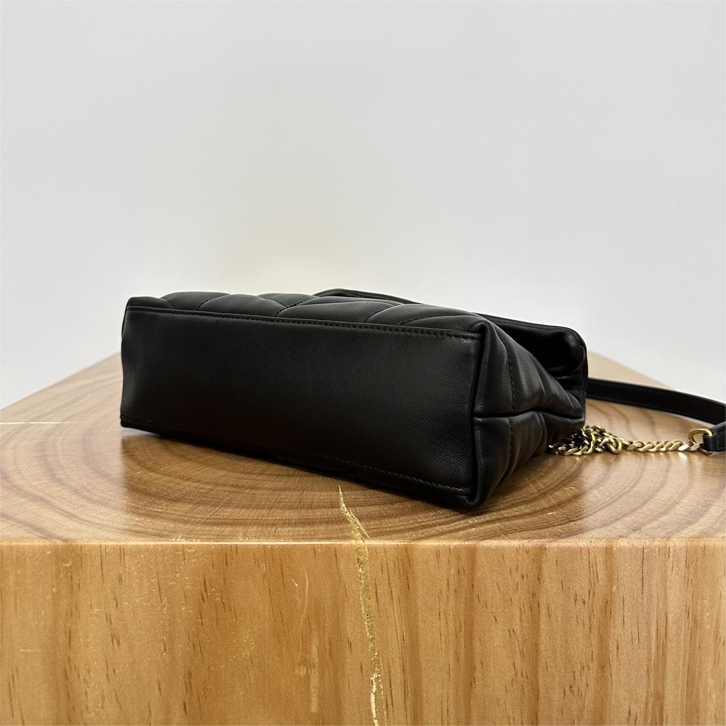 BY- | Puffer Toy Bag In Quilted Lambskin Gold Hardware Size 23x15.5x8.5