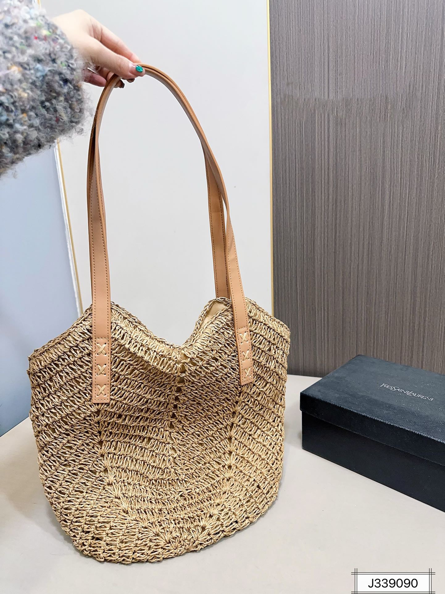 BY- Vacation CasualNO.265424Woven  Bag 35x32cm