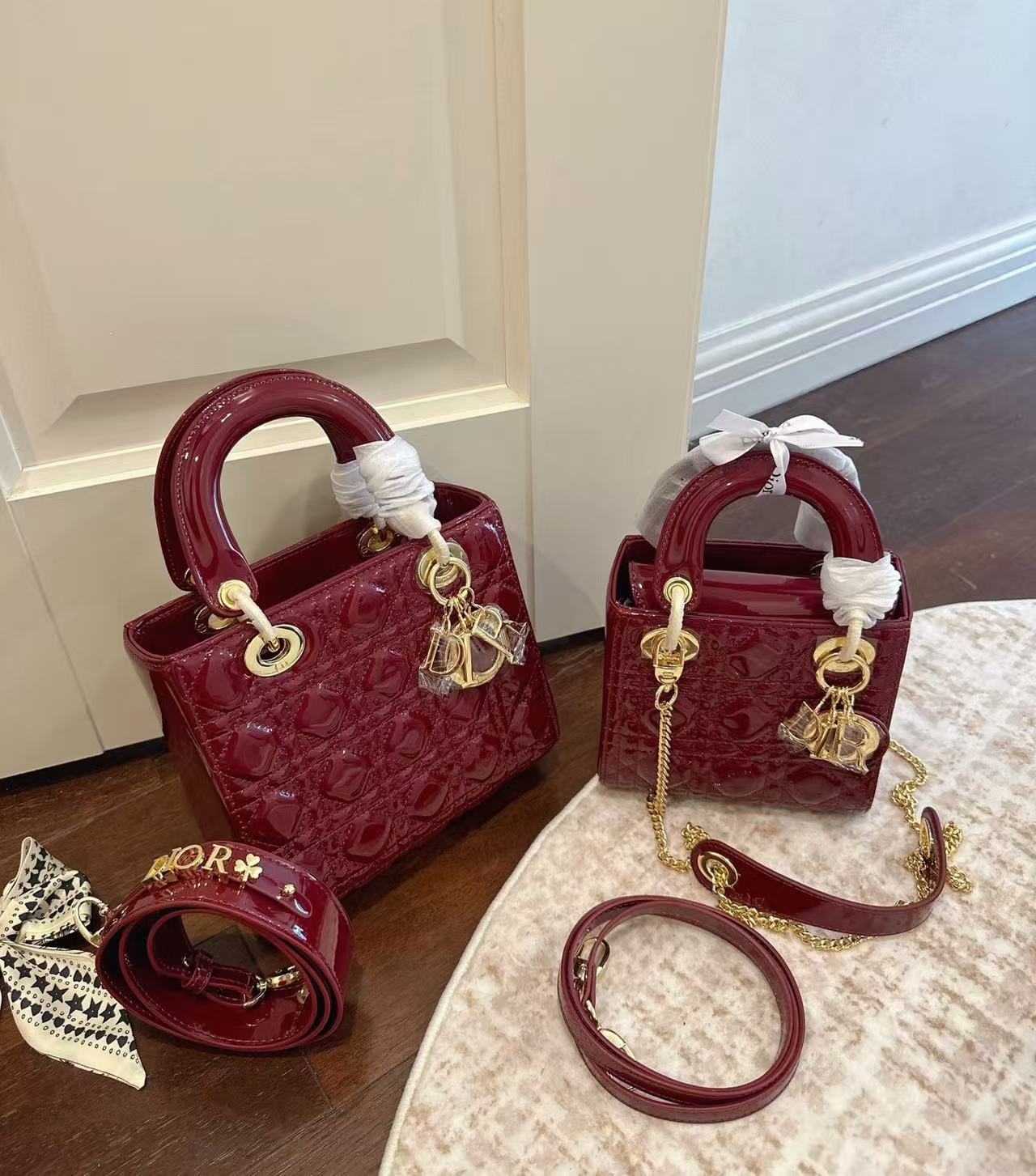 Lady BD- Burgundy Leather Bag