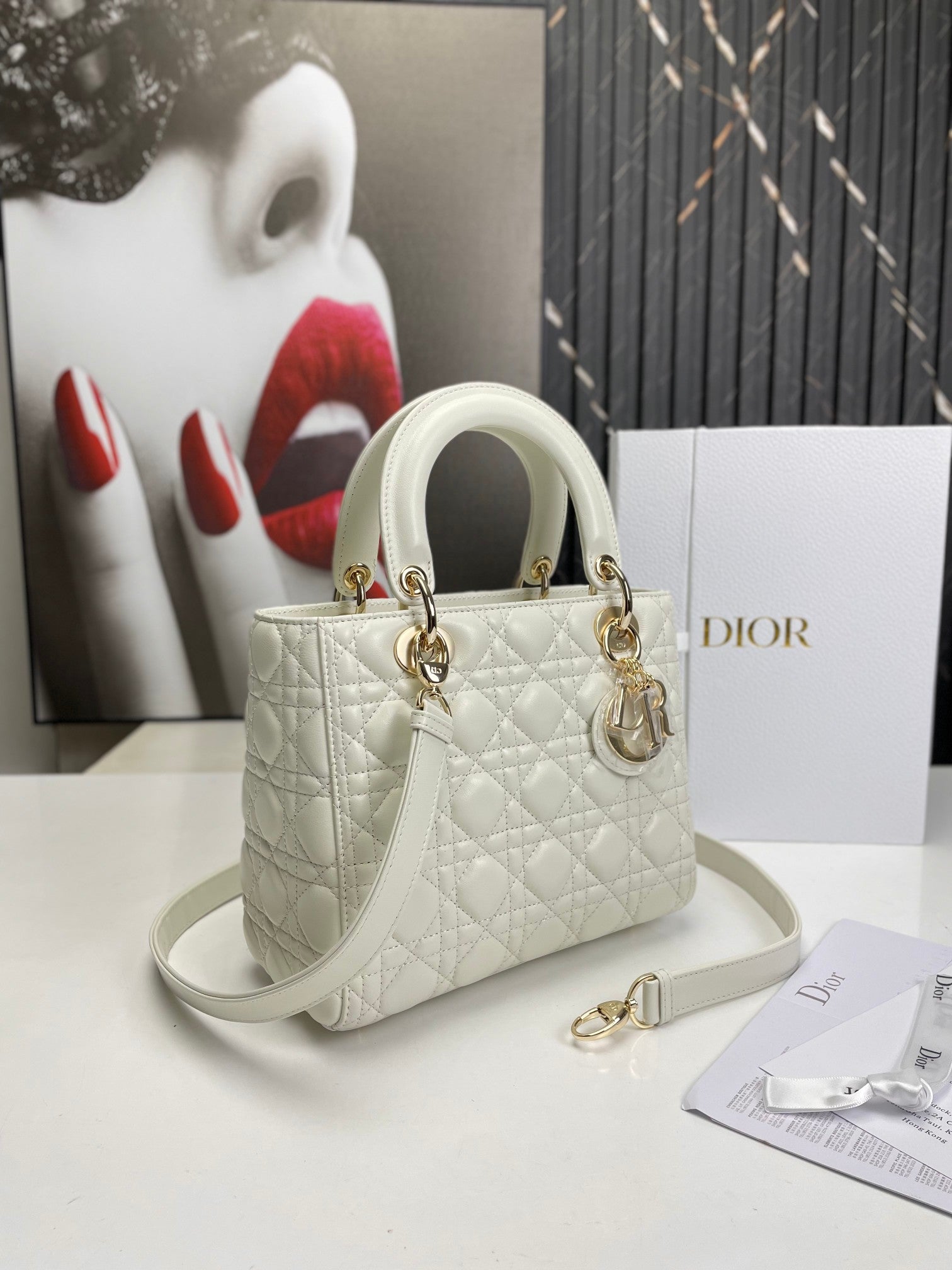 BD- Lady Medium White Bag 24cm