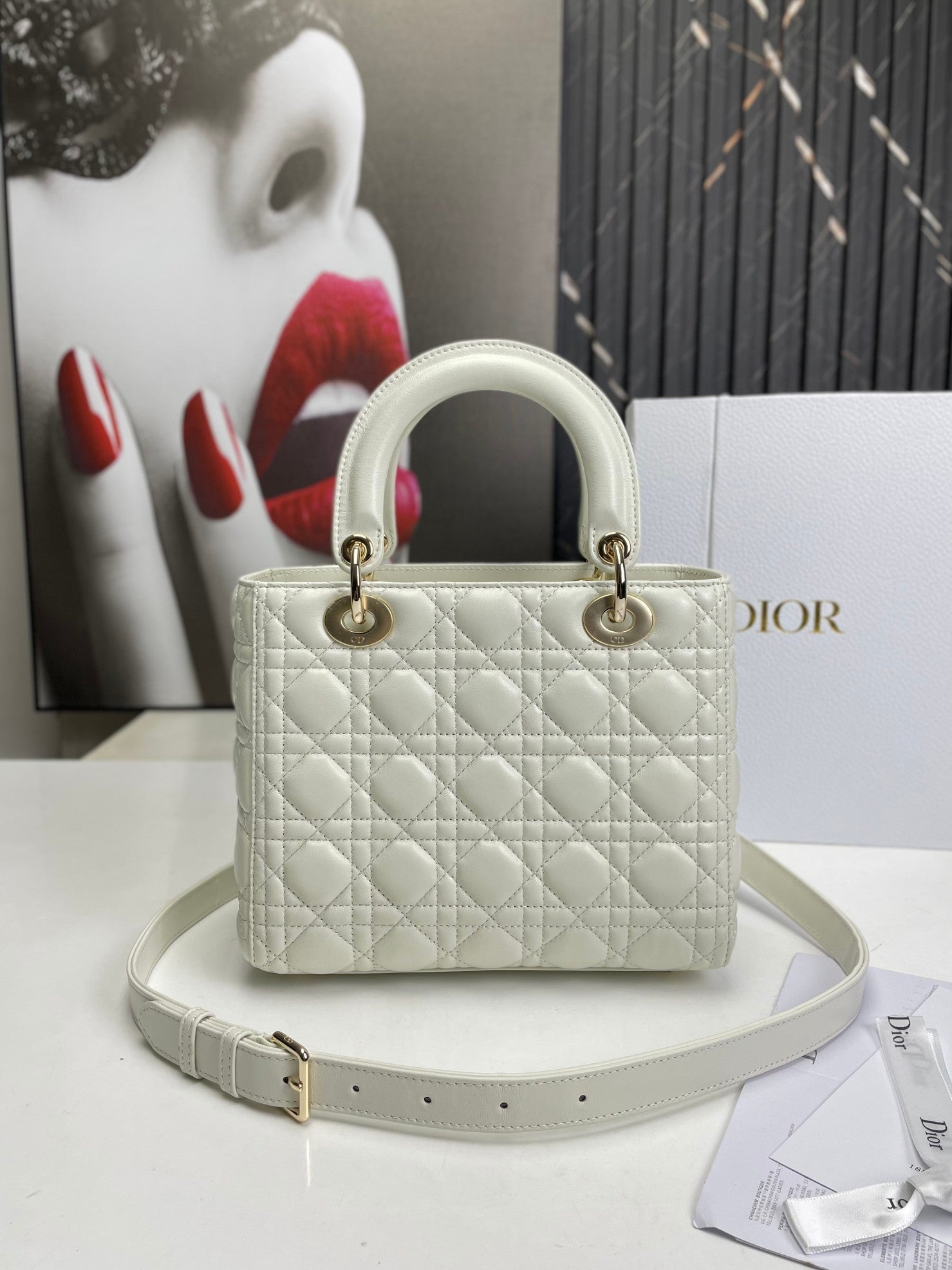 BD- Lady Medium White Bag 24cm