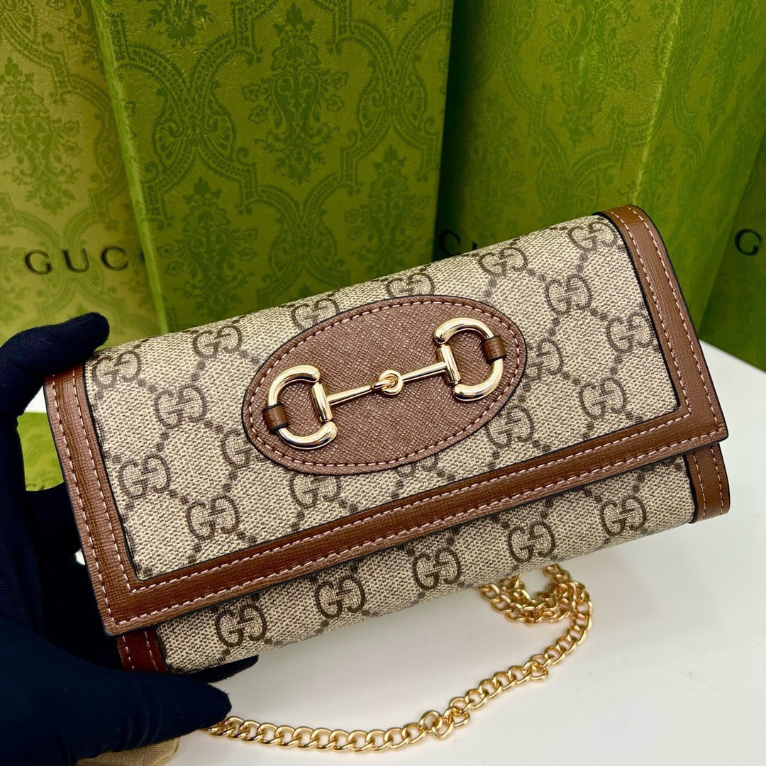 BG- Brown Saddle Buckle Handbag 19x10.5x3.5cm