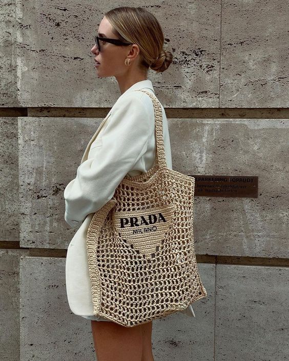 BP- Women's Natural Crochet Bag-Khaki