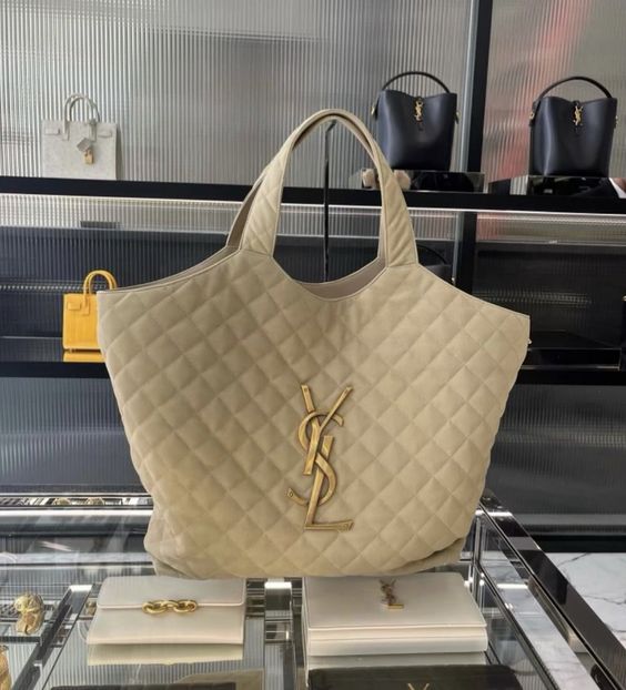 BY-extra large embellished quilted leather  Handbag