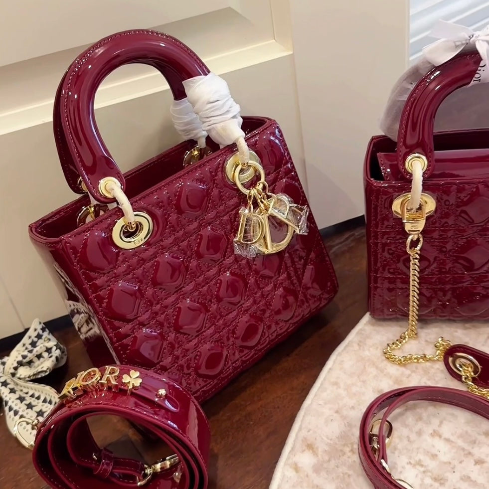 Lady BD- Burgundy Leather Bag