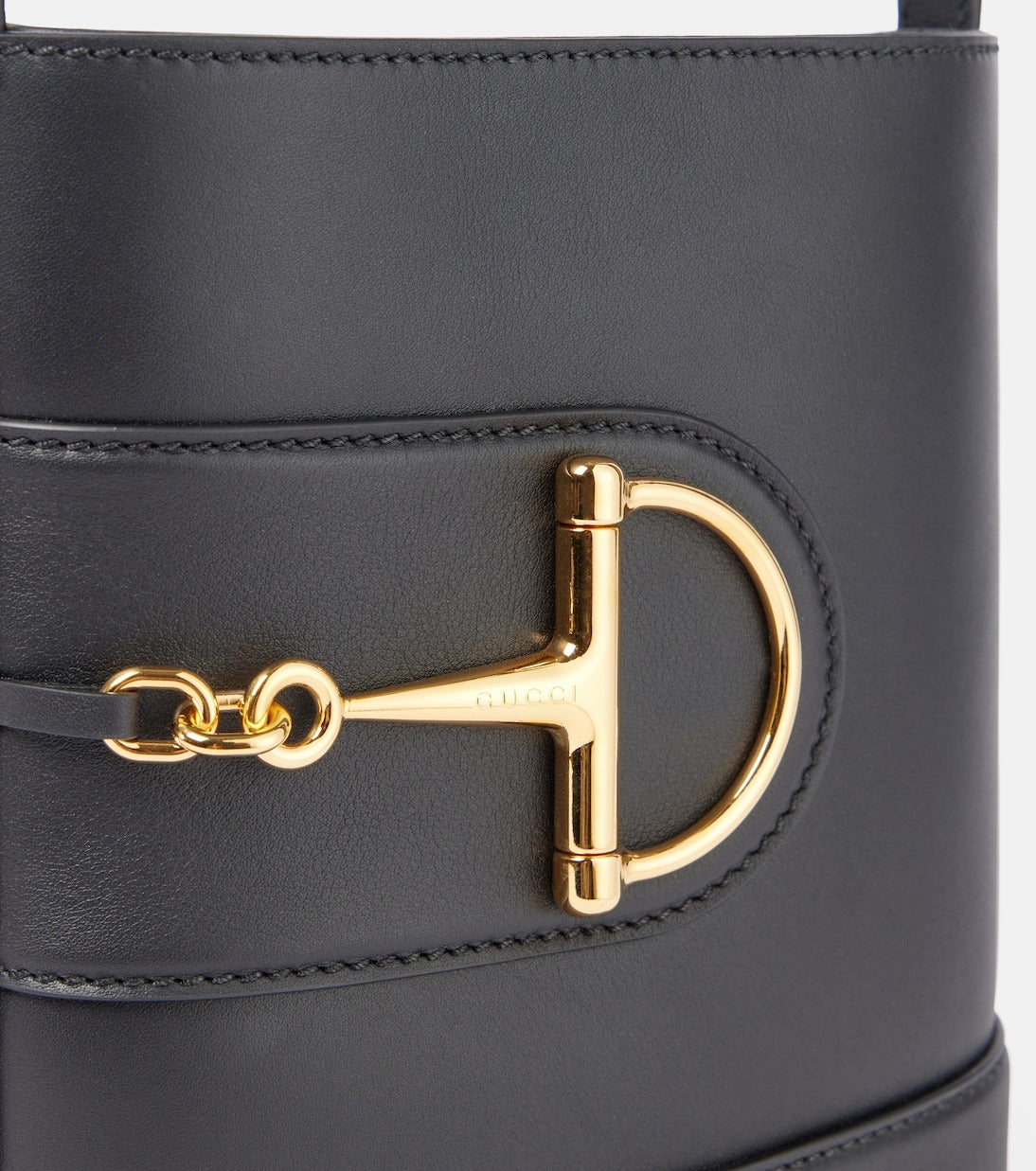 BG- smallembellished leather bucket bag