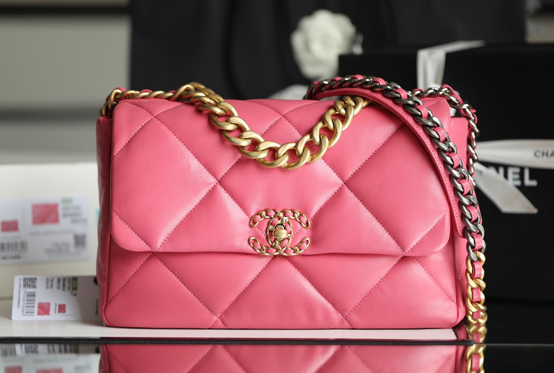 BC-19 Flap Bag Medium Pink - 30cm