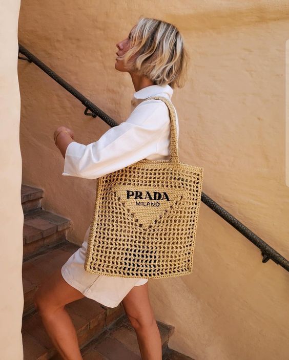 BP- Women's Natural Crochet Bag-Khaki