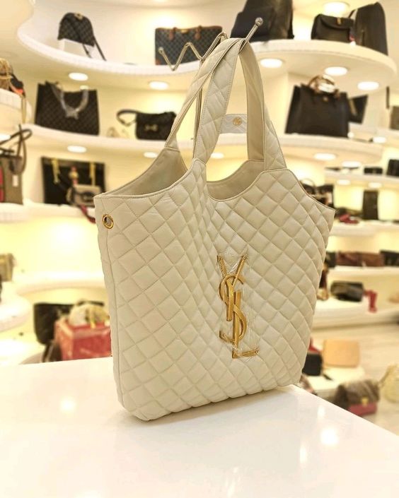 BY-extra large embellished quilted leather  Handbag