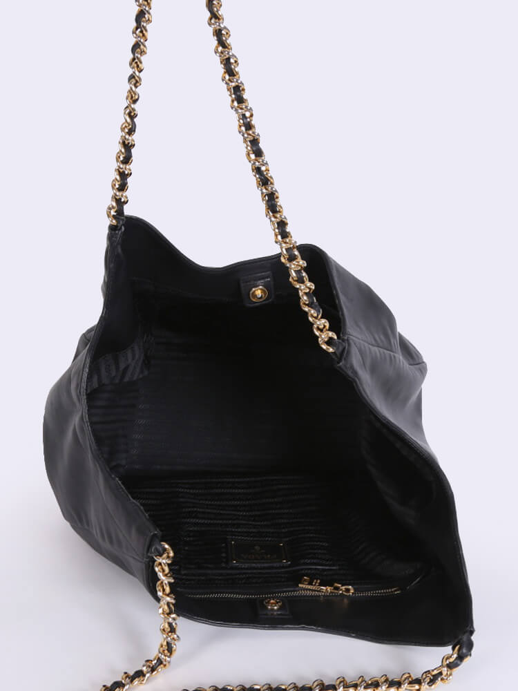 BP- Handle Shoulder Bag Nero 48 x 33 x 20cm