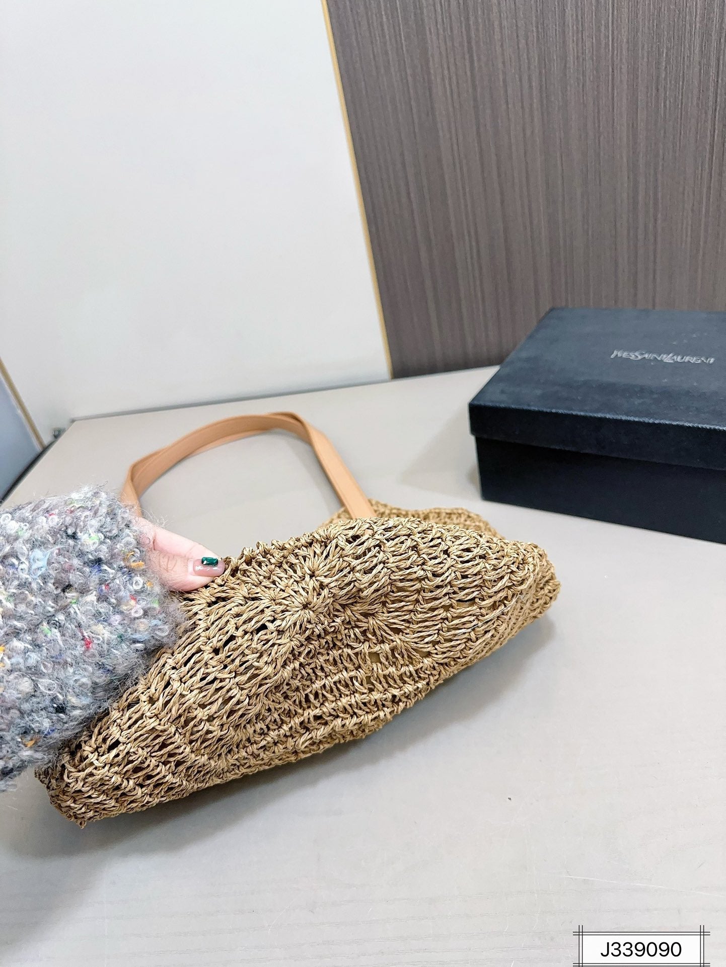 BY- Vacation CasualNO.265424Woven  Bag 35x32cm