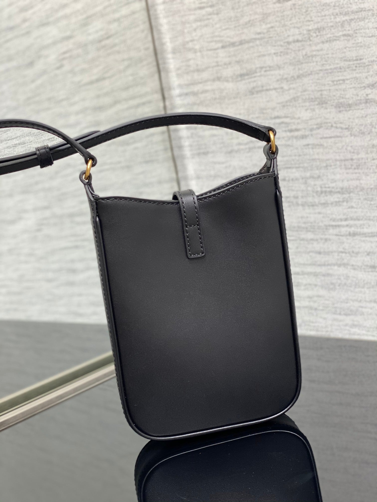 BY-A 7 Mini Black Bag - 13x20x4cm