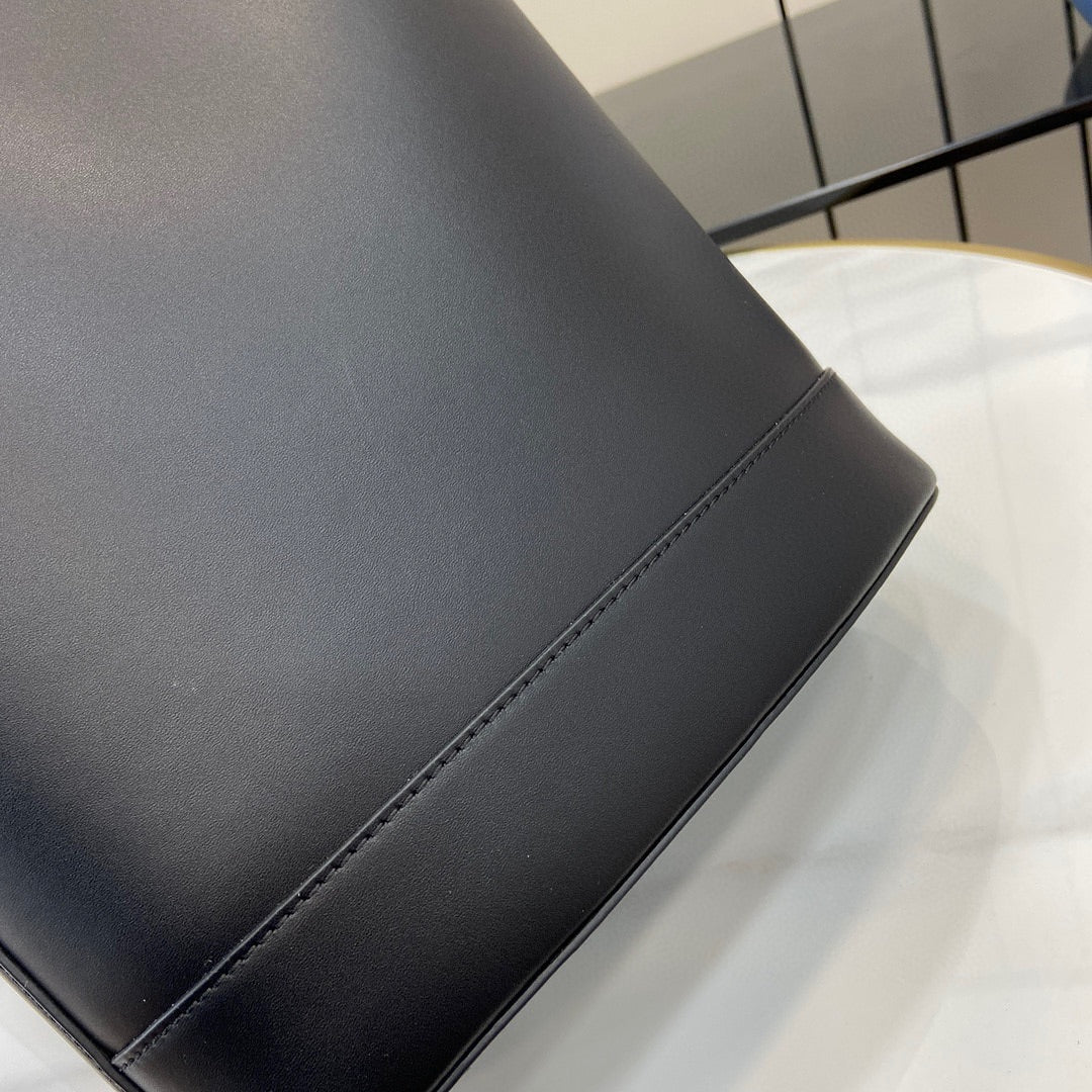 BG- smallembellished leather bucket bag