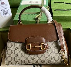 BG-1955 Medium and Brown Leather 29x20x13cm