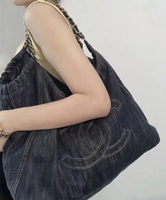 BY- Large Capacity Denim  Bag