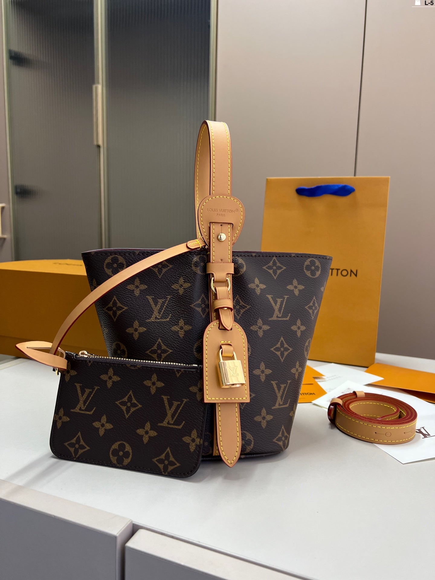BL-Top quality Vintage Bucket Bag 17x18cm
