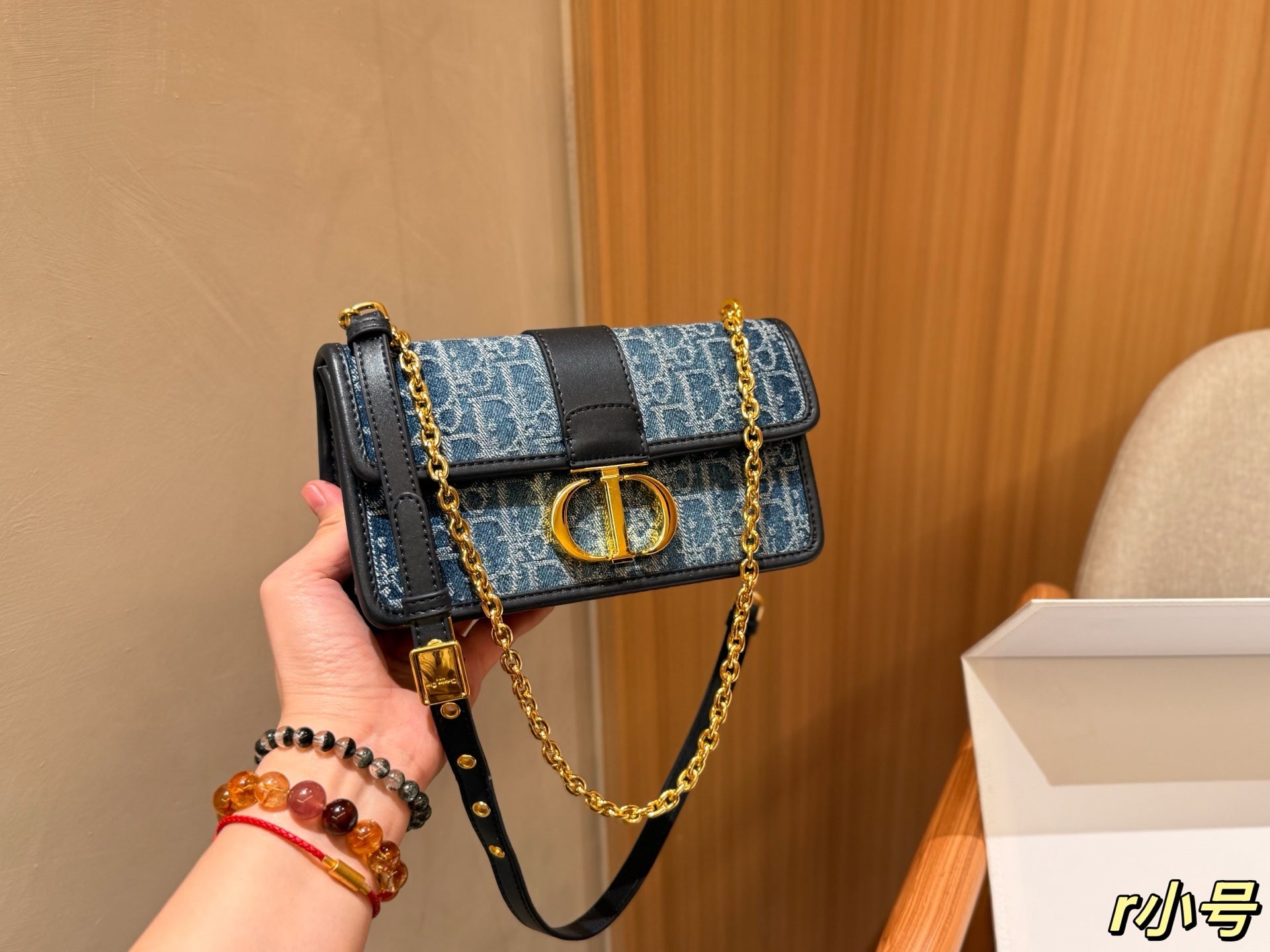 BD- New Fashion Denim Chain Bag 22x13x6cm