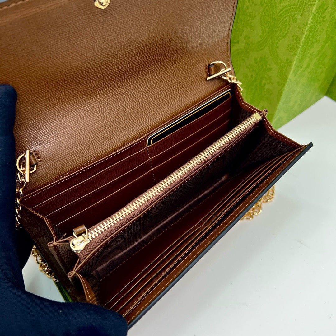 BG- Brown Saddle Buckle Handbag 19x10.5x3.5cm