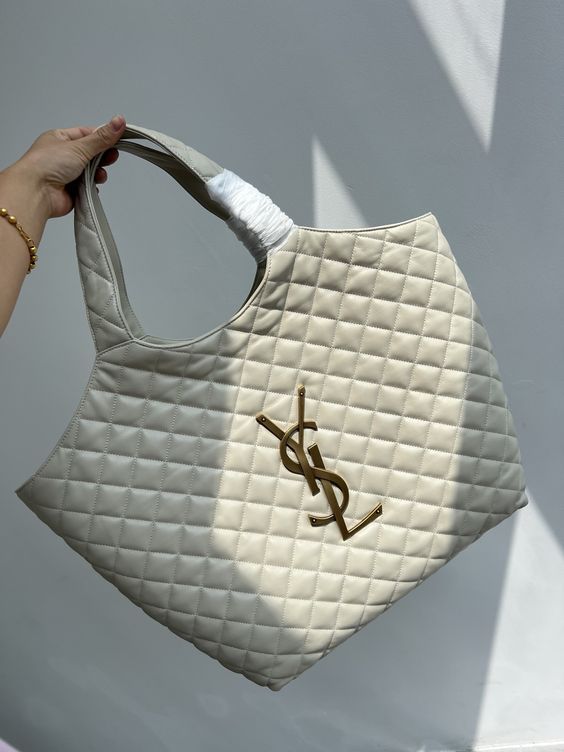 BY-extra large embellished quilted leather  Handbag