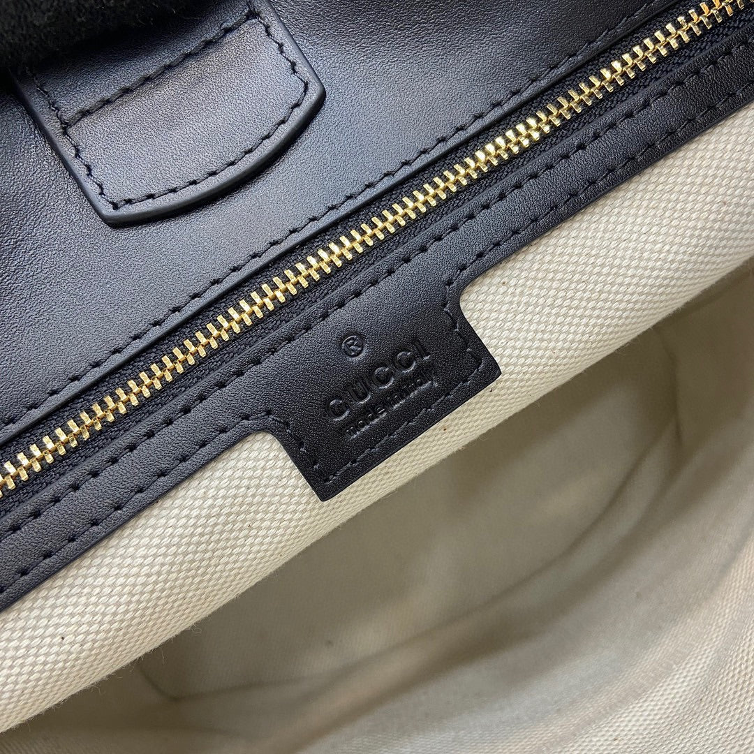 BG- smallembellished leather bucket bag