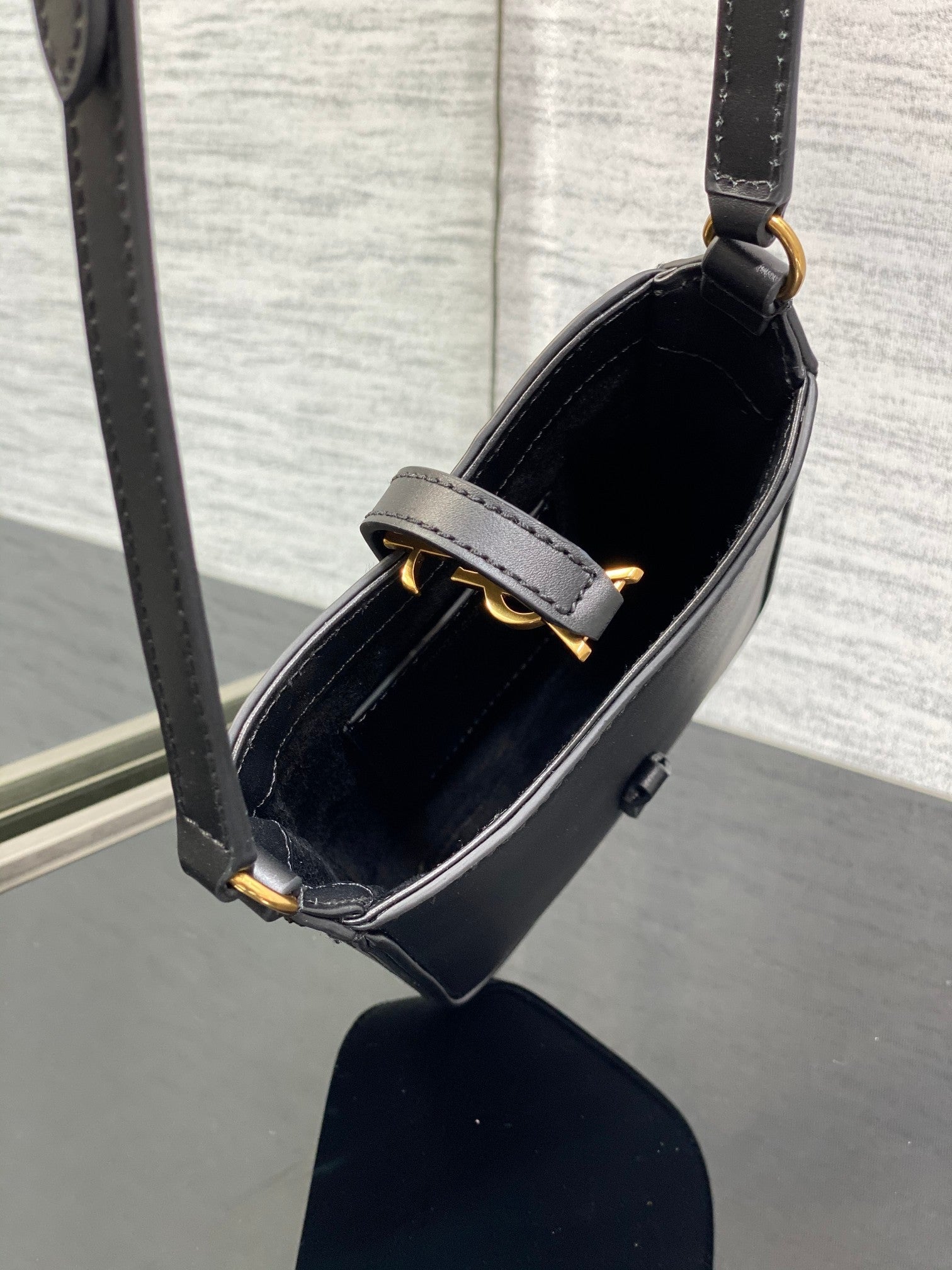 BY-A 7 Mini Black Bag - 13x20x4cm