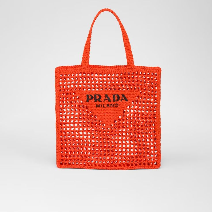 BP- Women's Natural Crochet Bag-Orange