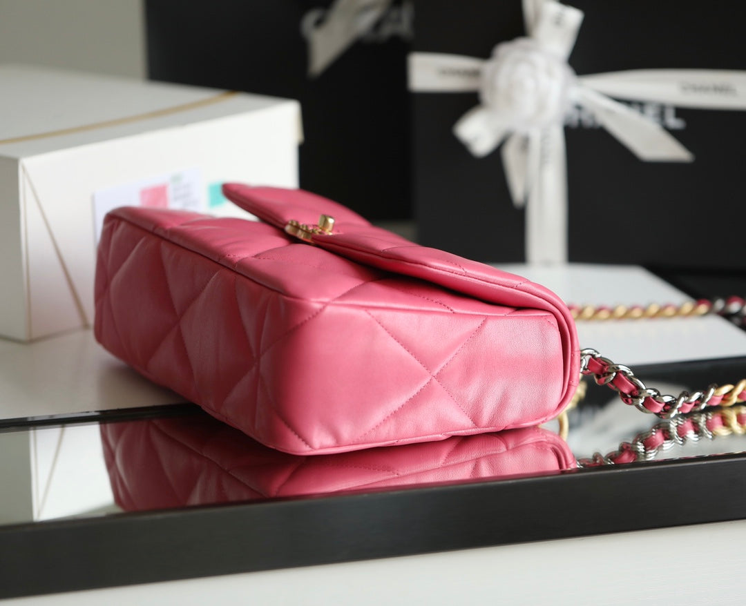 BC-19 Flap Bag Medium Pink - 30cm