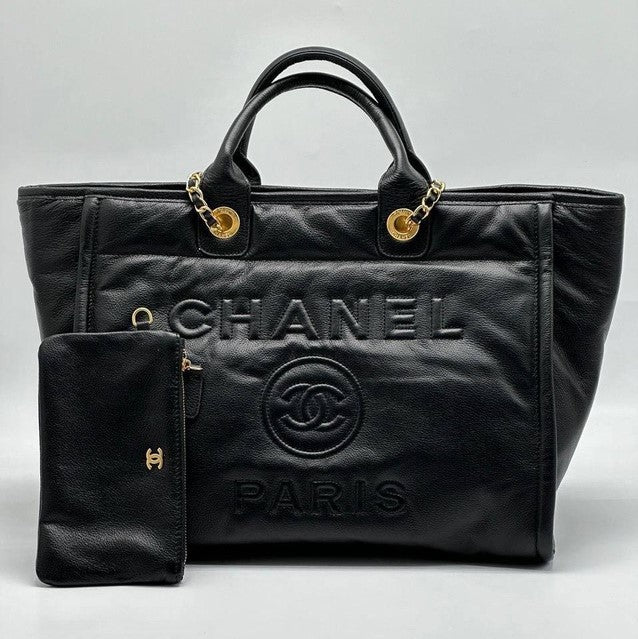 BC-  em Couro Preta Italiana Bag