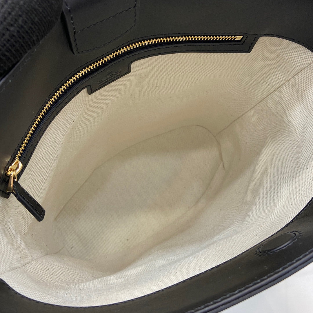 BG- smallembellished leather bucket bag